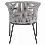 Кресло с декоративным плетением на спинке и подлокотниках Armchair Weaving варинант исполнения - 4 | Loft Concept в Грозном