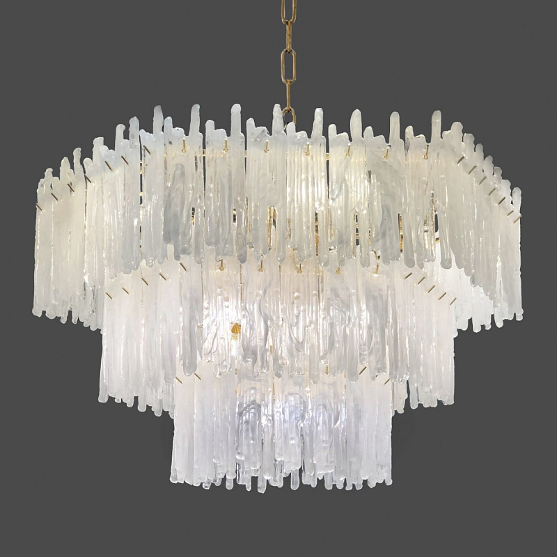 Люстра Snow Queen Chandelier Золотой Белый Люстра Snow Queen Chandelier Золотой Белый в Грозном | Loft Concept