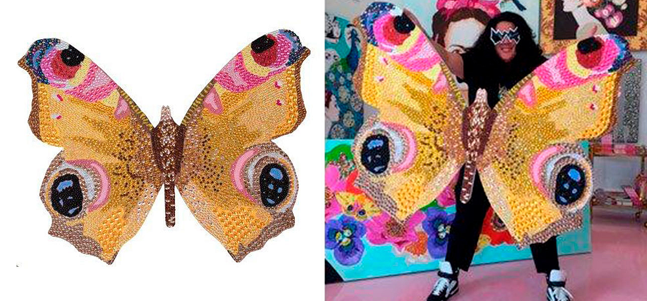 Картина “Yellow Bedazzled Butterfly Cut Out” Картина “Yellow Bedazzled Butterfly Cut Out” - Loft-Concept в Грозном
