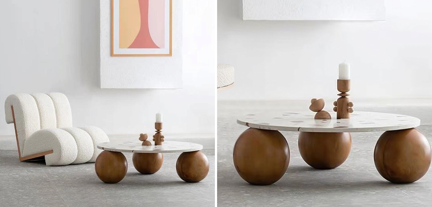 Кофейный стол Oliver Wooden Forms Coffee Table Кофейный стол Oliver Wooden Forms Coffee Table - Loft-Concept в Грозном