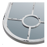 Зеркало-окно с арочным силуэтом в венецианском стиле Venetian White Mirror варинант исполнения - 2 | Loft Concept в Грозном