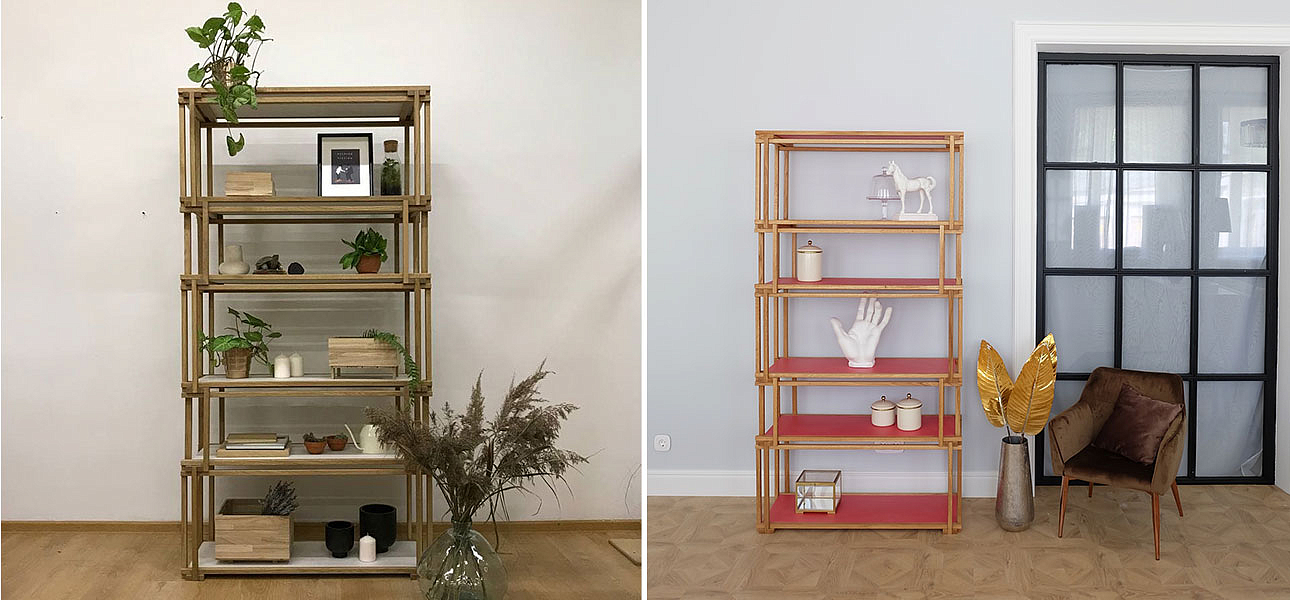 Стеллаж кубические сечения Hadley Стеллаж кубические сечения Hadley - Loft-Concept в Грозном