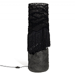 Напольная лампа черная с текстильными элементами "ЯРВИ" варинант исполнения - 8 | Loft Concept в Грозном