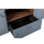 ТВ-тумба серая из массива бука с 2-мя дверками и ящиком Wenge Light варинант исполнения - 6 | Loft Concept в Грозном