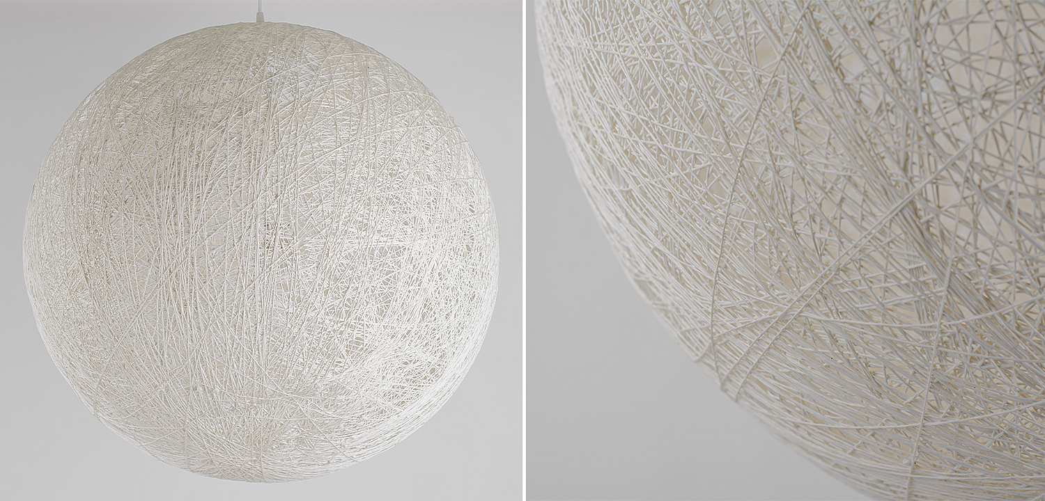 Подвесной светильник Moooi Thread Papier Mache Lamp white Подвесной светильник Moooi Thread Papier Mache Lamp white - Loft-Concept в Грозном