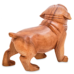 Статуэтка деревянная в виде собаки Balinese Dog варинант исполнения - 2 | Loft Concept в Грозном
