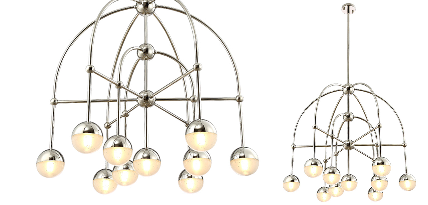 Люстра Heidy Chrome Chandelier 10 Люстра Heidy Chrome Chandelier 10 - Loft-Concept в Грозном