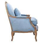 Кресло Ava Classical Armchair light blue velour варинант исполнения - 2 | Loft Concept в Грозном