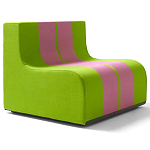 Дизайнерское кресло зеленое Poltronova Sofo Verosa Green Pink Armchair варинант исполнения - 1 | Loft Concept в Грозном