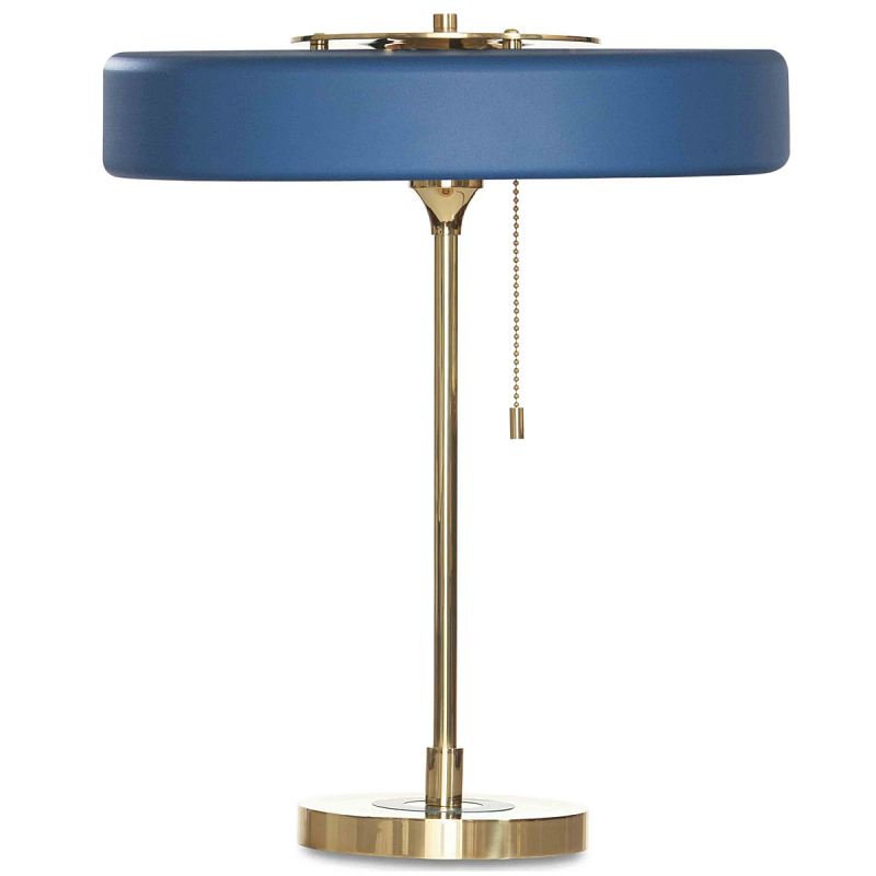 Настольная Bert Frank Revolve Table Lamp Blue Латунь Синий Настольная Bert Frank Revolve Table Lamp Blue Латунь Синий в Грозном | Loft Concept