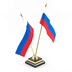 Флагшток из малахита и бронзы с позолотой Stone Flagpole варинант исполнения - 2 | Loft Concept в Грозном