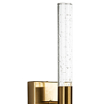 Бра со стеклянным плафоном латунь Gileberte Glass Tube Wall Lamp Brass варинант исполнения - 3 | Loft Concept в Грозном