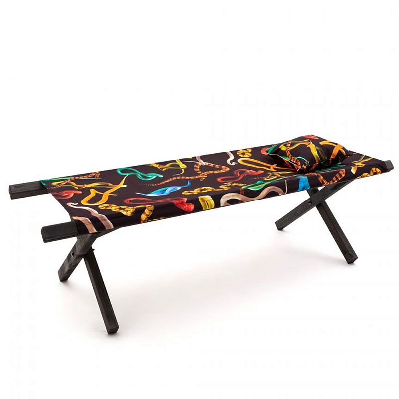 Шезлонг Seletti Poolbed Snakes Черный Мульти Шезлонг Seletti Poolbed Snakes Черный Мульти в Грозном | Loft Concept