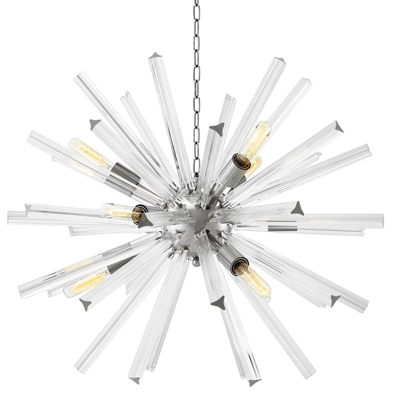 Люстра Chandelier Equalizer S Nickel Никель Прозрачный (Transparent) в Грозном | Loft Concept 
