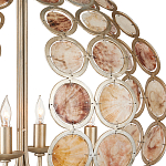 Люстра в форме шара с декором из круглых декоративных элементов Bright Shell Discs варинант исполнения - 1 | Loft Concept в Грозном