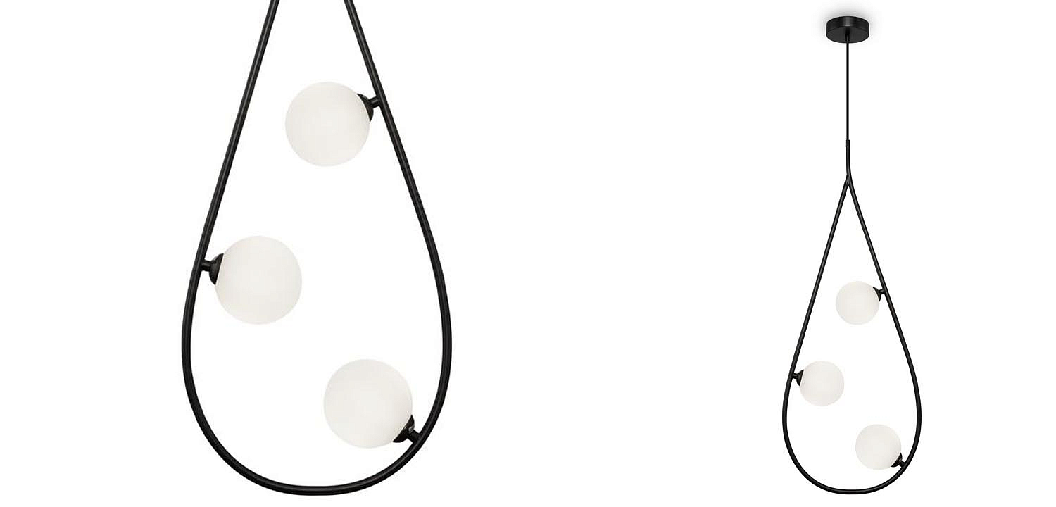 Люстра Marcan 3 Ball Chandelier Black Люстра Marcan 3 Ball Chandelier Black - Loft-Concept в Грозном