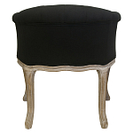 Кресло низкое в стиле прованс Louis French Armchair black flax варинант исполнения - 2 | Loft Concept в Грозном