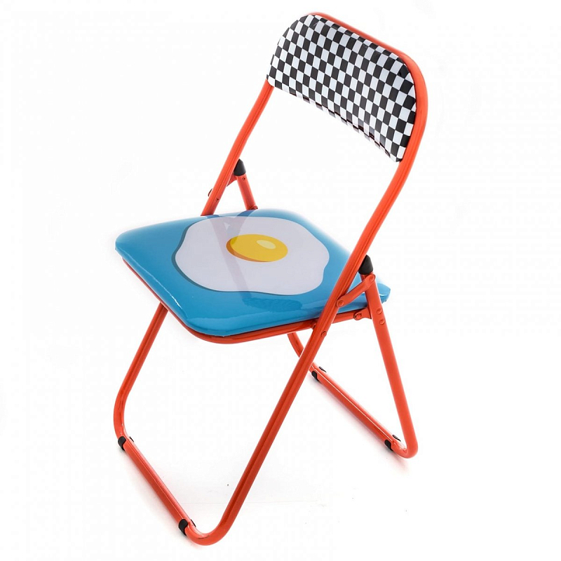 Стул Seletti Folding Chair Egg Мульти Красный Стул Seletti Folding Chair Egg Мульти Красный в Грозном | Loft Concept