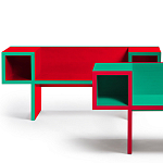 Дизайнерская разноцветная скамья Canton Bench варинант исполнения - 2 | Loft Concept в Грозном