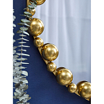 Зеркало круглое в фактурной золотистой раме из металла Mirror Golden Placer варинант исполнения - 4 | Loft Concept в Грозном