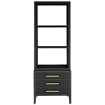 Этажерка Primo с ящиками шпон Черный дуб варинант исполнения - 1 | Loft Concept в Грозном