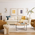 Журнальный стол с круглой деревянной столешницей Urban Style Space варинант исполнения - 4 | Loft Concept в Грозном