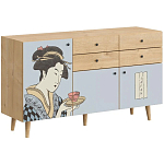 Буфет с принтом на дверцах Elise Cupboard варинант исполнения - 8 | Loft Concept в Грозном