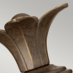 Бра для ванных комнат с прозрачным стеклянным плафоном в форме ананаса и декоративным основанием с рельефным узором Hinkley варинант исполнения - 8 | Loft Concept в Грозном