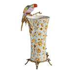 Ваза фарфоровая с птицей на бронзовой ветке Garden of Eden варинант исполнения - 2 | Loft Concept в Грозном