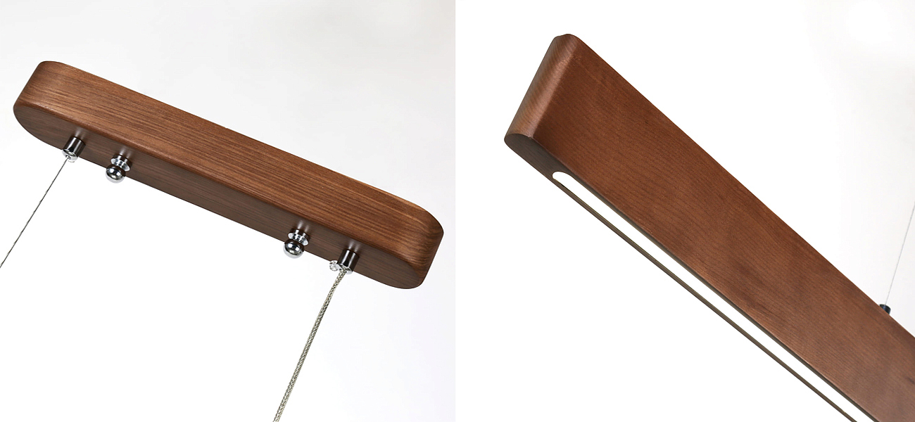 Люстра из натурального дерева Line Pendant Люстра из натурального дерева Line Pendant - Loft-Concept в Грозном
