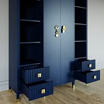 Большой шкаф с витриной Elsa Dreams Blue варинант исполнения - 2 | Loft Concept в Грозном