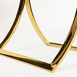 Кофейный столик на подстолье золотого цвета Noelle варинант исполнения - 5 | Loft Concept в Грозном