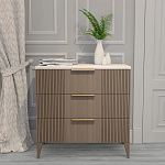 Комод коричневый с 3-мя ящиками на 4-х ножках Harper Line варинант исполнения - 1 | Loft Concept в Грозном