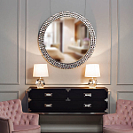 Настольная лампа с кремовым абажуром на граненном основании Crystal Facets варинант исполнения - 2 | Loft Concept в Грозном