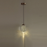 Подвесной светильник с плафоном в форме капли Crystal Transparent Drop варинант исполнения - 5 | Loft Concept в Грозном