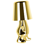Настольная лампа фигурная золотого цвета с гладким абажуром Высота 19 см Sophia варинант исполнения - 4 | Loft Concept в Грозном