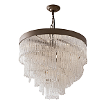 Люстра со стеклянными подвесками в виде круглых бусин Waterfall of Light варинант исполнения - 1 | Loft Concept в Грозном