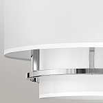 Потолочный светильник с двухслойным белым текстильным абажуром Hinkley варинант исполнения - 23 | Loft Concept в Грозном