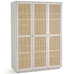 Шкаф с тремя дверцами из плетеного ротанга Tomio Wicker Furniture варинант исполнения - 2 | Loft Concept в Грозном
