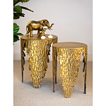 Столик дизайнерский Copper streaks варинант исполнения - 8 | Loft Concept в Грозном