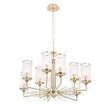 Люстра с 9-ю цилиндрическими стеклянными плафонами Jeanette варинант исполнения - 2 | Loft Concept в Грозном