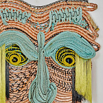 Арт-Объект из нитей Абстрактный портрет Joana Schneider  варинант исполнения - 1 | Loft Concept в Грозном