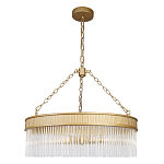 Люстра подвесная круглая со стеклянными трубками Nembus варинант исполнения - 1 | Loft Concept в Грозном