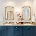 Зеркало прямоугольной металлической рамой с эффектом состаривания Accommodation варинант исполнения - 1 | Loft Concept в Грозном