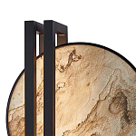 Бра из двух каменных дисков в металлической раме Constellation варинант исполнения - 2 | Loft Concept в Грозном