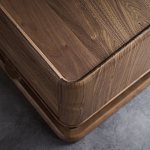 Прикроватный деревянный столик с 2-мя ящиками Moon Walnut Furniture варинант исполнения - 4 | Loft Concept в Грозном