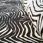 Мебельная ткань Шенилл черно-белый принт 140 см T3-1 варинант исполнения - 2 | Loft Concept в Грозном