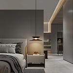 Подвесной светильник черного цвета из металла Obsidian Touch варинант исполнения - 5 | Loft Concept в Грозном