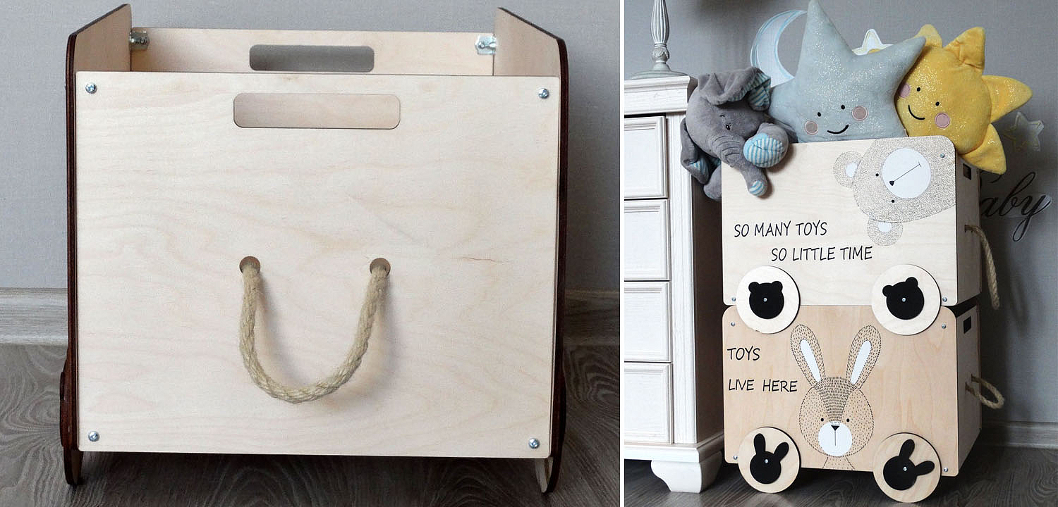 Ящик Wooden Box Bear Ящик Wooden Box Bear - Loft-Concept в Грозном