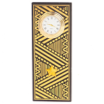 Часы подарочные настольные в виде погона Генерала из натурального камня Змеевик Gold Military Clock варинант исполнения - 4 | Loft Concept в Грозном